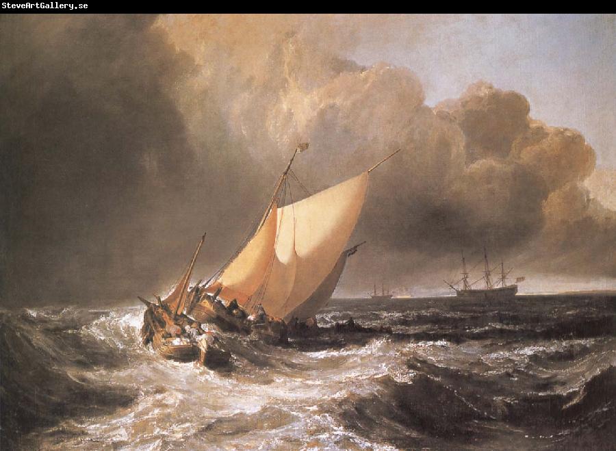 J.M.W. Turner Dutch Boats in a Gale